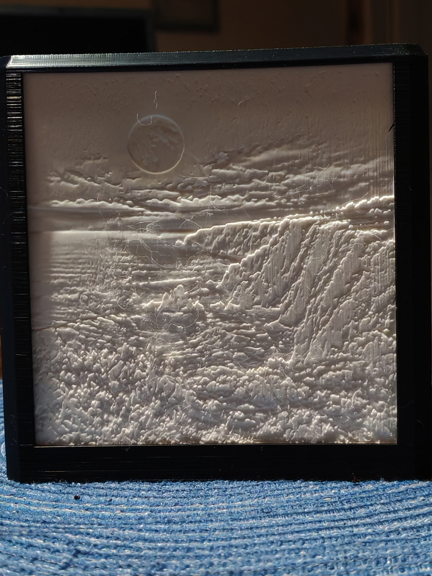 Winter Moon unlit, showing the 3D relief detail