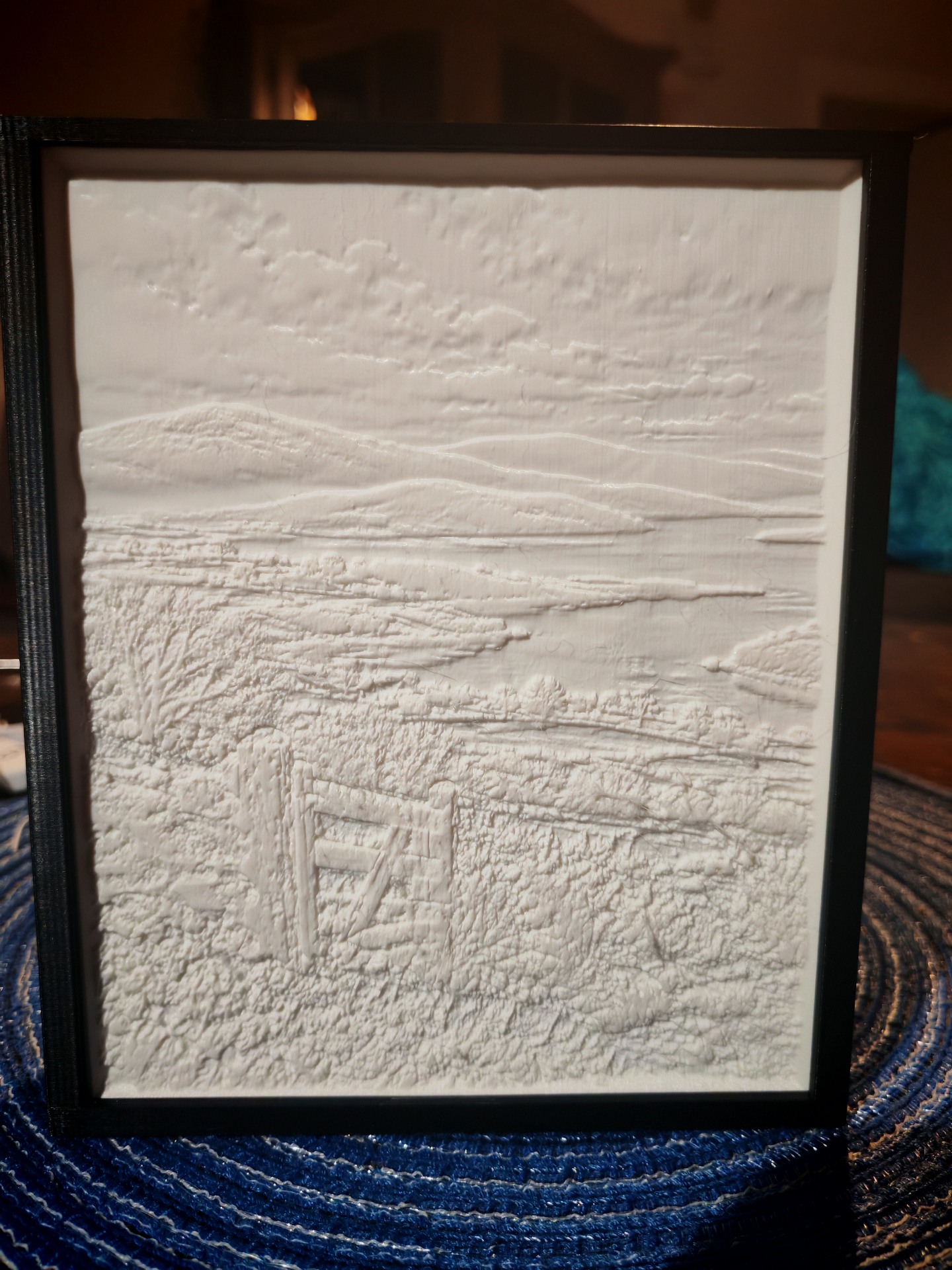 Irish Winter Nature unlit, showing the 3D relief detail