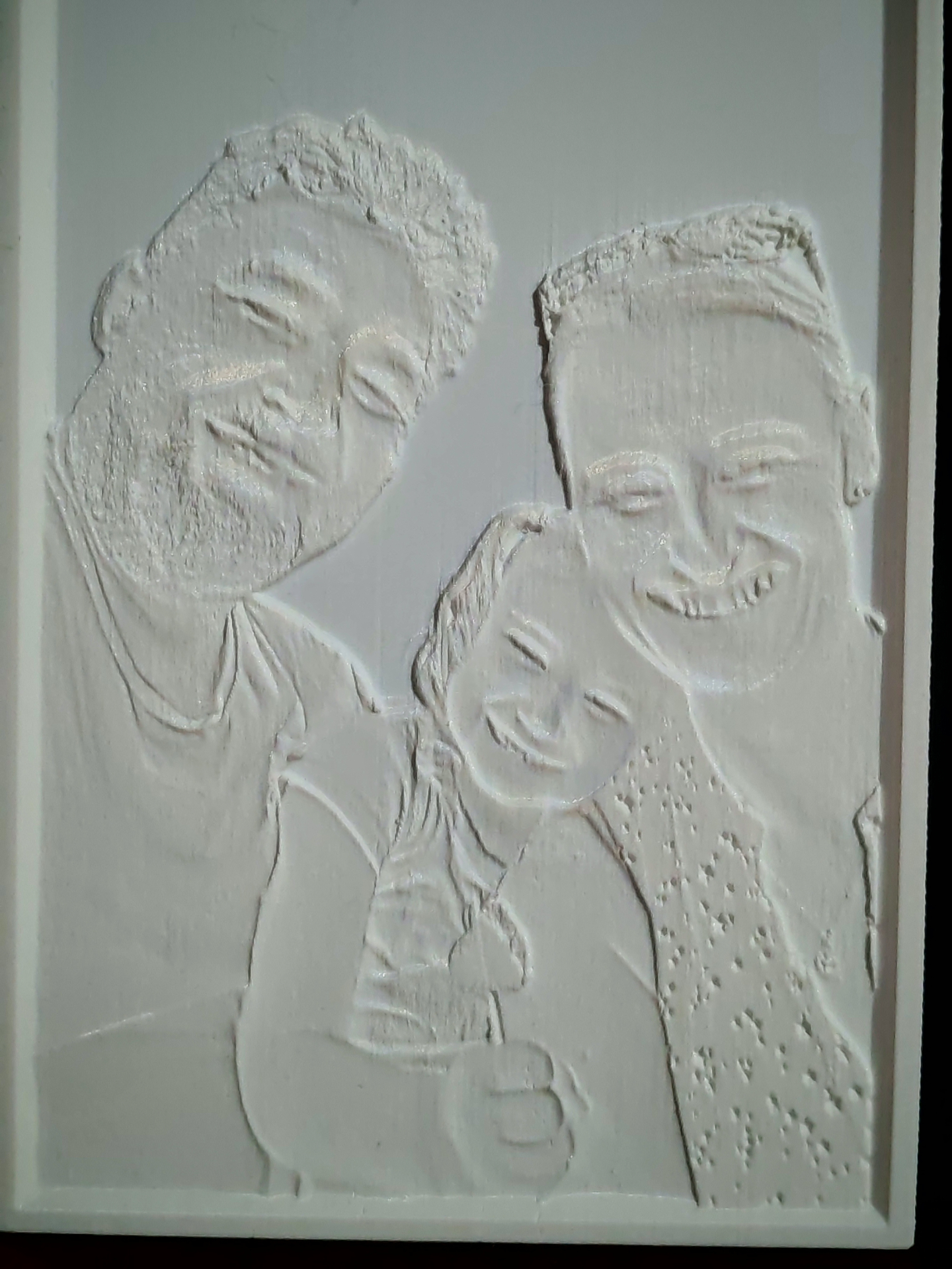 The Forever Frame unlit, showing the 3D relief detail