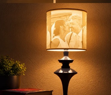 The Love Story Shade — Personalised photo lampshade