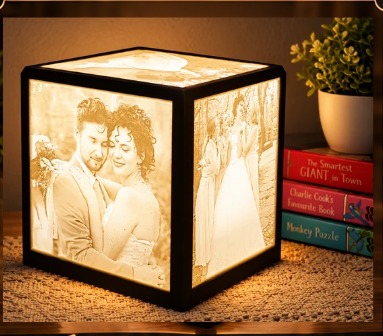 The Memory Cube — Personalised 3D photo light cube
